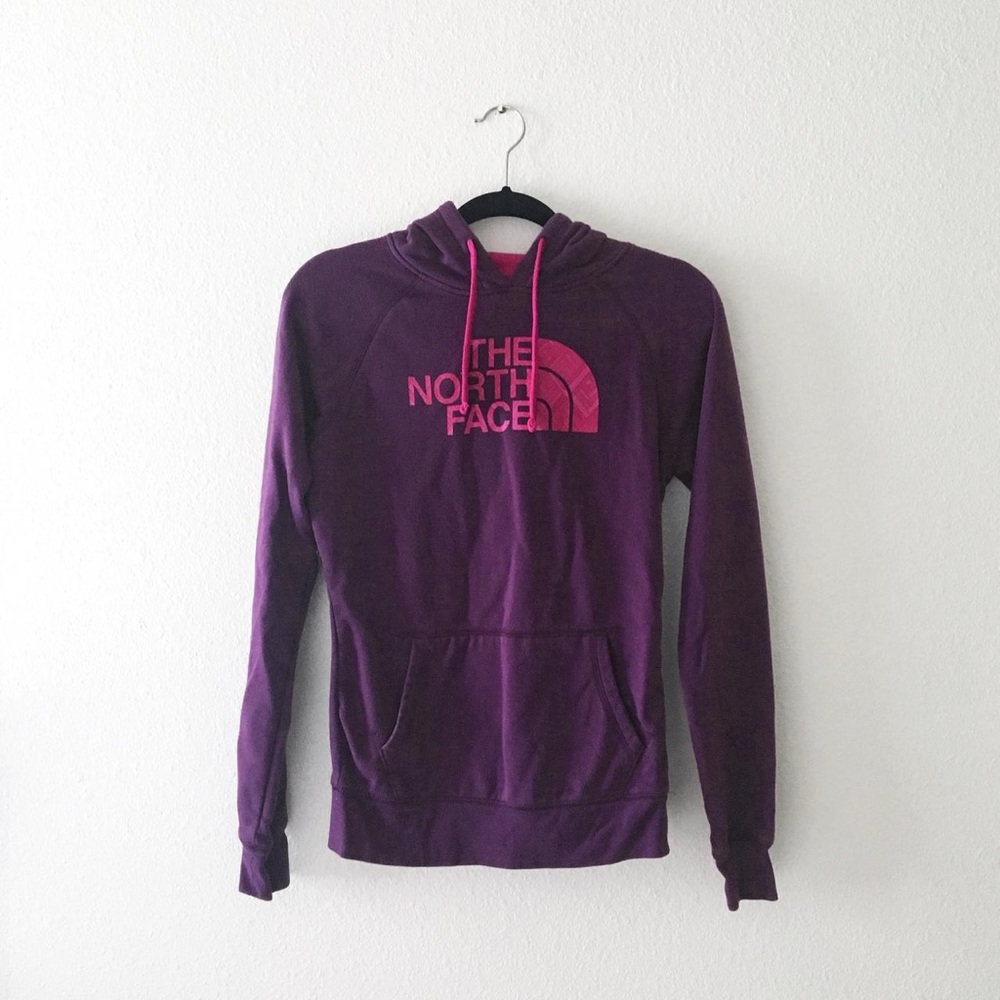 The North Face Purple with Pink Sweater/Hoodie